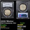 Image 1 : PCGS 1920 Maine Old Commem Half Dollar 50c Graded ms65 By PCGS