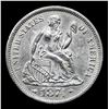 Image 2 : ***Auction Highlight*** 1874-p Seated Liberty Dime 10c Graded Select Unc By USCG (fc)