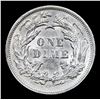 Image 3 : ***Auction Highlight*** 1874-p Seated Liberty Dime 10c Graded Select Unc By USCG (fc)