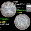 Image 1 : 1829 Capped Bust Half Dime 1/2 10c Graded au58 By SEGS