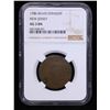 Image 2 : NGC 1786 New Jersey Beam Straight Colonial Cent 1c Graded ag3 By NGC