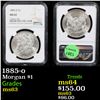 Image 1 : NGC 1885-o Morgan Dollar $1 Graded ms63 By NGC