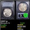 Image 1 : PCGS 1887-p Morgan Dollar 1 Graded ms63 By PCGS