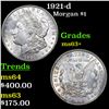 Image 1 : 1921-d Morgan Dollar $1 Grades Select+ Unc