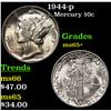 Image 1 : 1944-p Mercury Dime 10c Grades GEM+ Unc