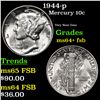 Image 1 : 1944-p Mercury Dime 10c Grades Choice Unc+ FSB