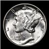 Image 2 : 1944-p Mercury Dime 10c Grades Choice Unc+ FSB