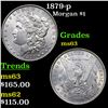 Image 1 : 1879-p Morgan Dollar $1 Grades Select Unc