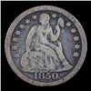 Image 2 : 1850-p Seated Liberty Dime 10c Grades vf, very fine