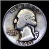 Image 2 : 1940-d Washington Quarter 25c Grades vf+