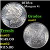 Image 1 : 1878-s Morgan Dollar $1 Grades Select Unc