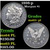 Image 1 : 1898-p Morgan Dollar $1 Grades Select Unc+ PL