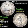 Image 1 : 1834 Capped Bust Quarter 25c Grades vg details