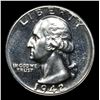 Image 2 : Proof 1942 Washington Quarter 25c Grades GEM+ Proof