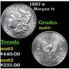 Image 1 : 1887-s Morgan Dollar $1 Grades Select Unc