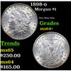 Image 1 : 1898-o Morgan Dollar $1 Grades Choice+ Unc