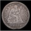 Image 2 : 1877-p Seated Liberty Quarter 25c Grades vf+