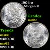 Image 1 : 1904-o Morgan Dollar $1 Grades GEM+ Unc