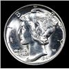 Image 2 : 1941-p Mercury Dime 10c Grades GEM++ Unc