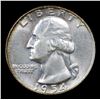 Image 2 : 1954-d Washington Quarter 25c Grades GEM+ Unc