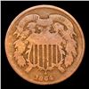 Image 2 : 1864 Lg Motto Two Cent Piece 2c Grades vg, very good