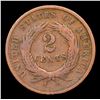 Image 3 : 1864 Lg Motto Two Cent Piece 2c Grades vg+