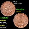 Image 1 : 1905 Indian Cent 1c Grades Choice AU/BU Slider+