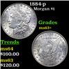 Image 1 : 1884-p Morgan Dollar $1 Grades Select+ Unc