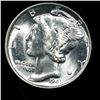 Image 2 : 1941-p Mercury Dime 10c Grades GEM+ Unc