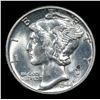 Image 2 : 1944-p Mercury Dime 10c Grades Choice+ Unc