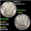 Image 1 : 1921-p Morgan Dollar $1 Grades Select Unc