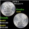 Image 1 : 1878-s Morgan Dollar $1 Grades Select Unc
