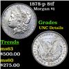 Image 1 : 1878-p 8tf Morgan Dollar $1 Grades Unc Details