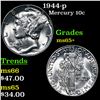 Image 1 : 1944-p Mercury Dime 10c Grades GEM+ Unc