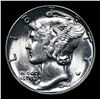 Image 2 : 1944-p Mercury Dime 10c Grades GEM+ Unc