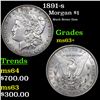 Image 1 : 1891-s Morgan Dollar $1 Grades Select+ Unc