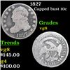 Image 1 : 1827 Capped Bust Dime 10c Grades vg, very good