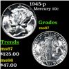 Image 1 : 1945-p Mercury Dime 10c Grades GEM++ Unc