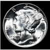 Image 2 : 1945-p Mercury Dime 10c Grades GEM++ Unc