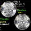 Image 1 : 1887-s Morgan Dollar $1 Grades Select Unc