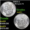 Image 1 : 1902-o Morgan Dollar $1 Grades GEM+ Unc