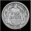 Image 3 : 1911-p Barber Dime 10c Grades vf+