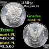 Image 1 : 1880-p Morgan Dollar $1 Grades Select Unc+ PL