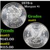 Image 1 : 1878-s Morgan Dollar $1 Grades Select Unc