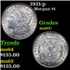 Image 1 : 1921-p Morgan Dollar $1 Grades Select+ Unc