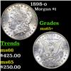 Image 1 : 1898-o Morgan Dollar $1 Grades GEM+ Unc