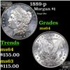 Image 1 : 1889-p Morgan Dollar $1 Grades Choice Unc