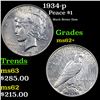 Image 1 : 1934-p Peace Dollar $1 Grades Select Unc