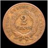 Image 3 : 1864 Lg Motto Two Cent Piece 2c Grades vg, very good