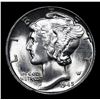 Image 2 : 1945-p Mercury Dime 10c Grades Choice+ Unc